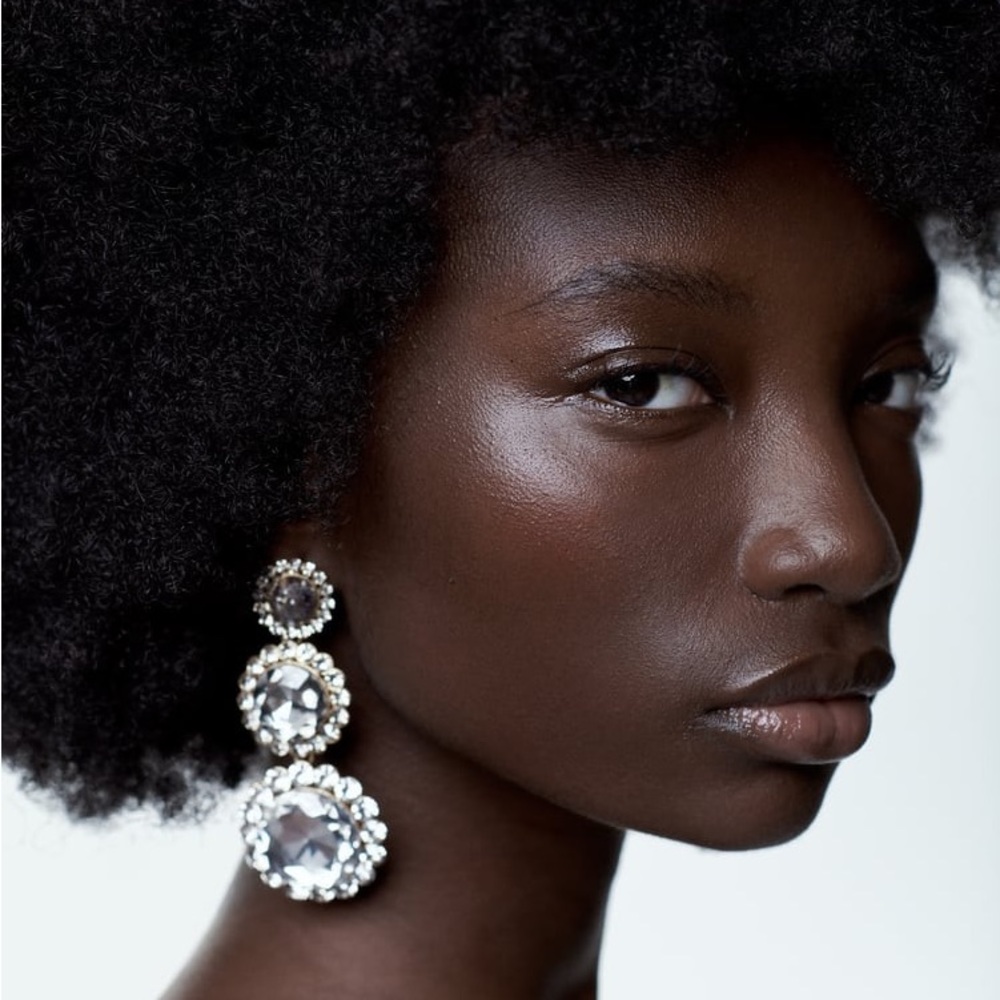 Zara earrings drop statement
